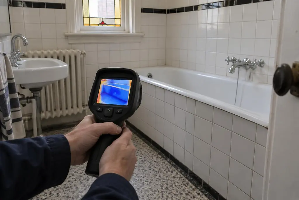 Lekdetectie Krimpen aan den IJssel – onderzoek in een badkamer van een oudere woning